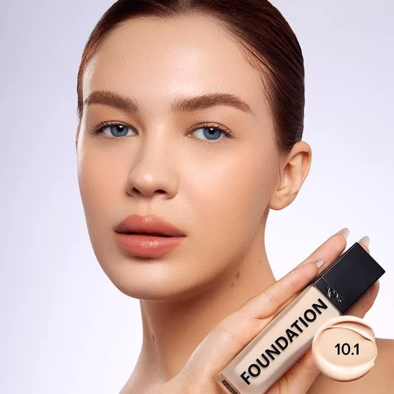 کرم پودر فوراور۵۲ مدل Milk Shake رنگ FCU 10.1 حجم ۳۰ میلی‌لیتر | Daily Life Forever52 Coverup Foundation Milk