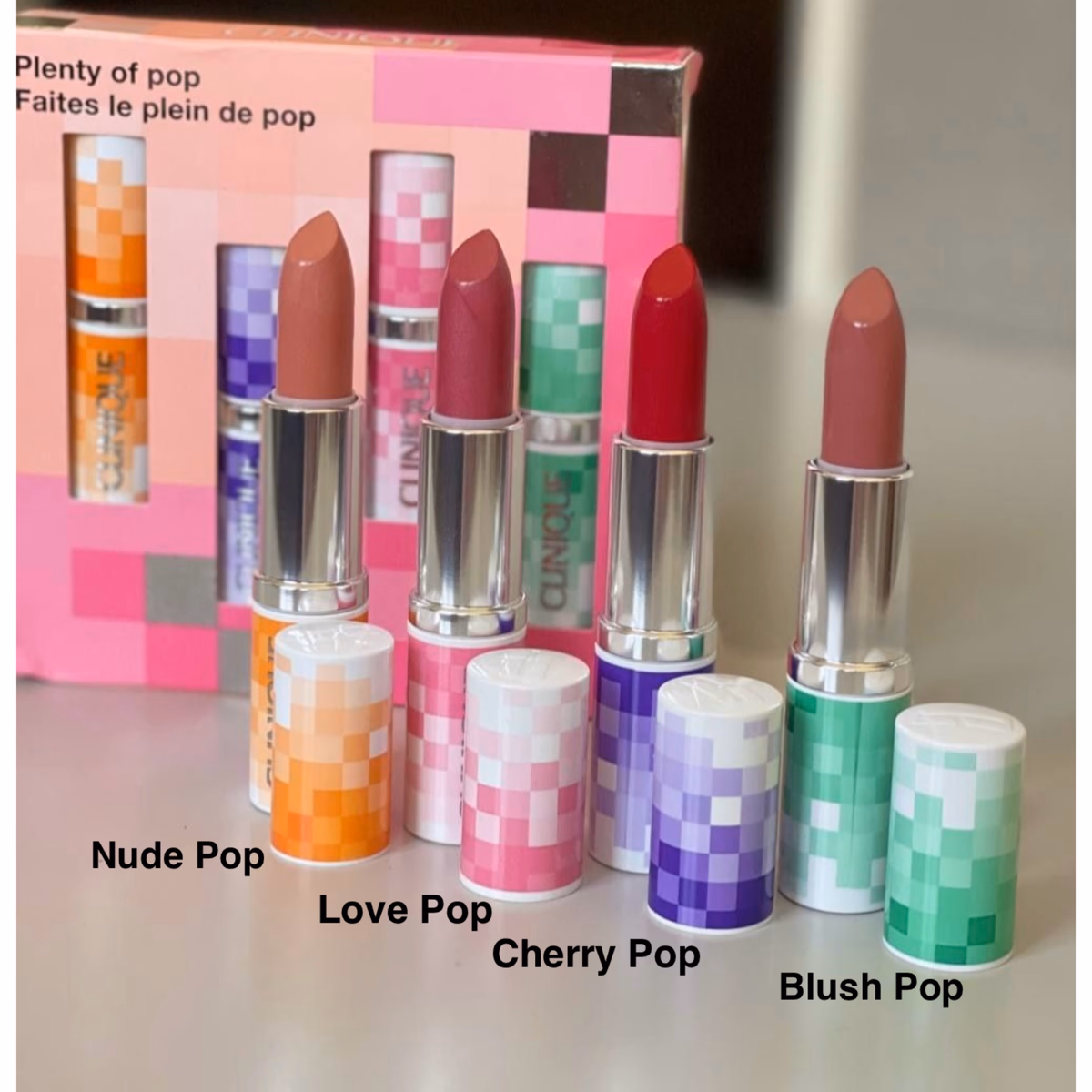 پکیج رژ لب‌های فول‌سایز کلینیک (Clinique Pop Lip Colour Set)