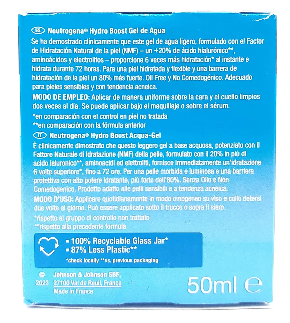 واتر ژل آبرسان صورت نوتروژینا مدل هیدرو بوست( Hydro Boost ) حجم 50 میلی لیتر