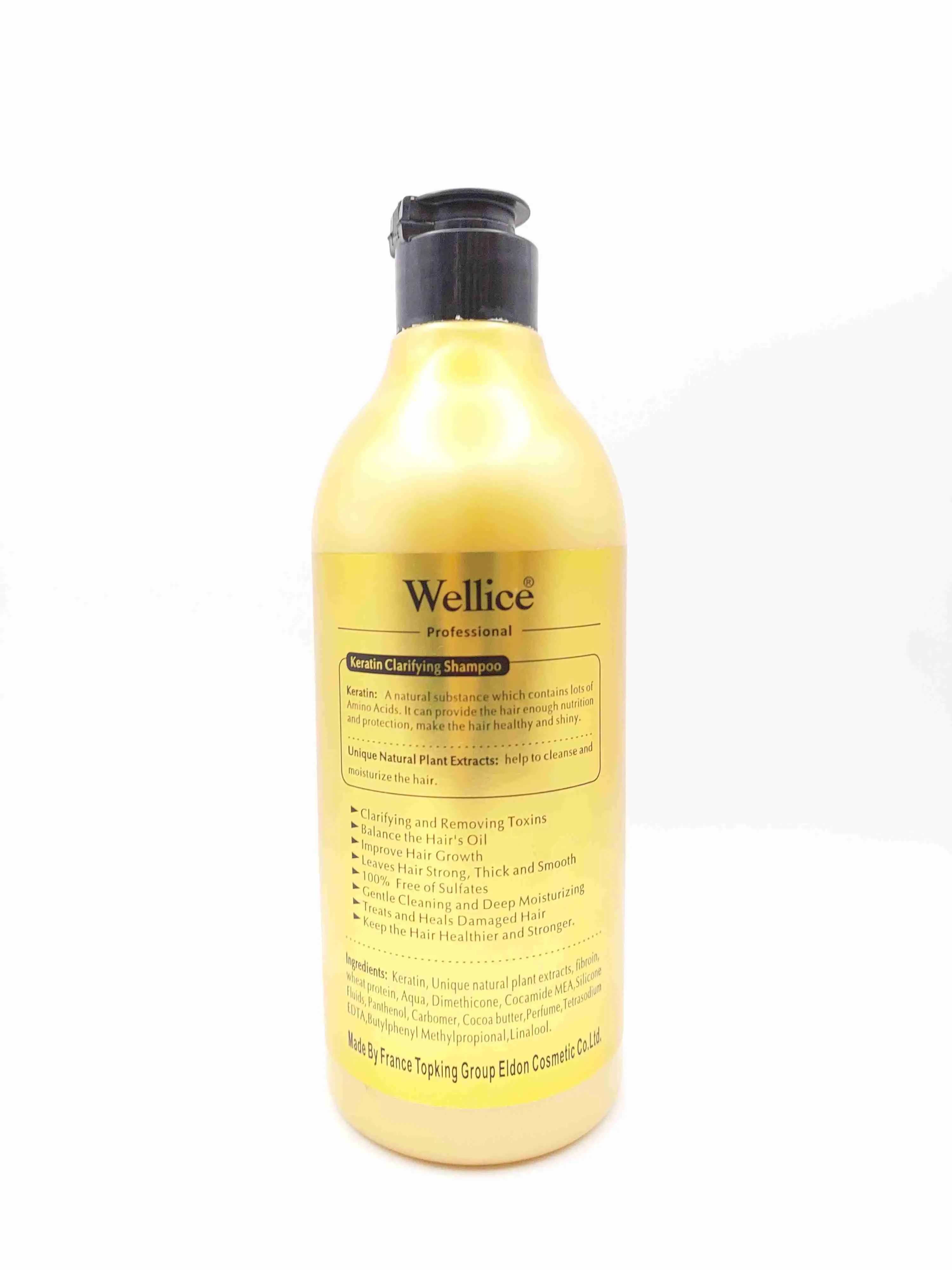 شامپو کراتینه وللیس (Wellice) برای موهای رنگ شده و آسیب دیده