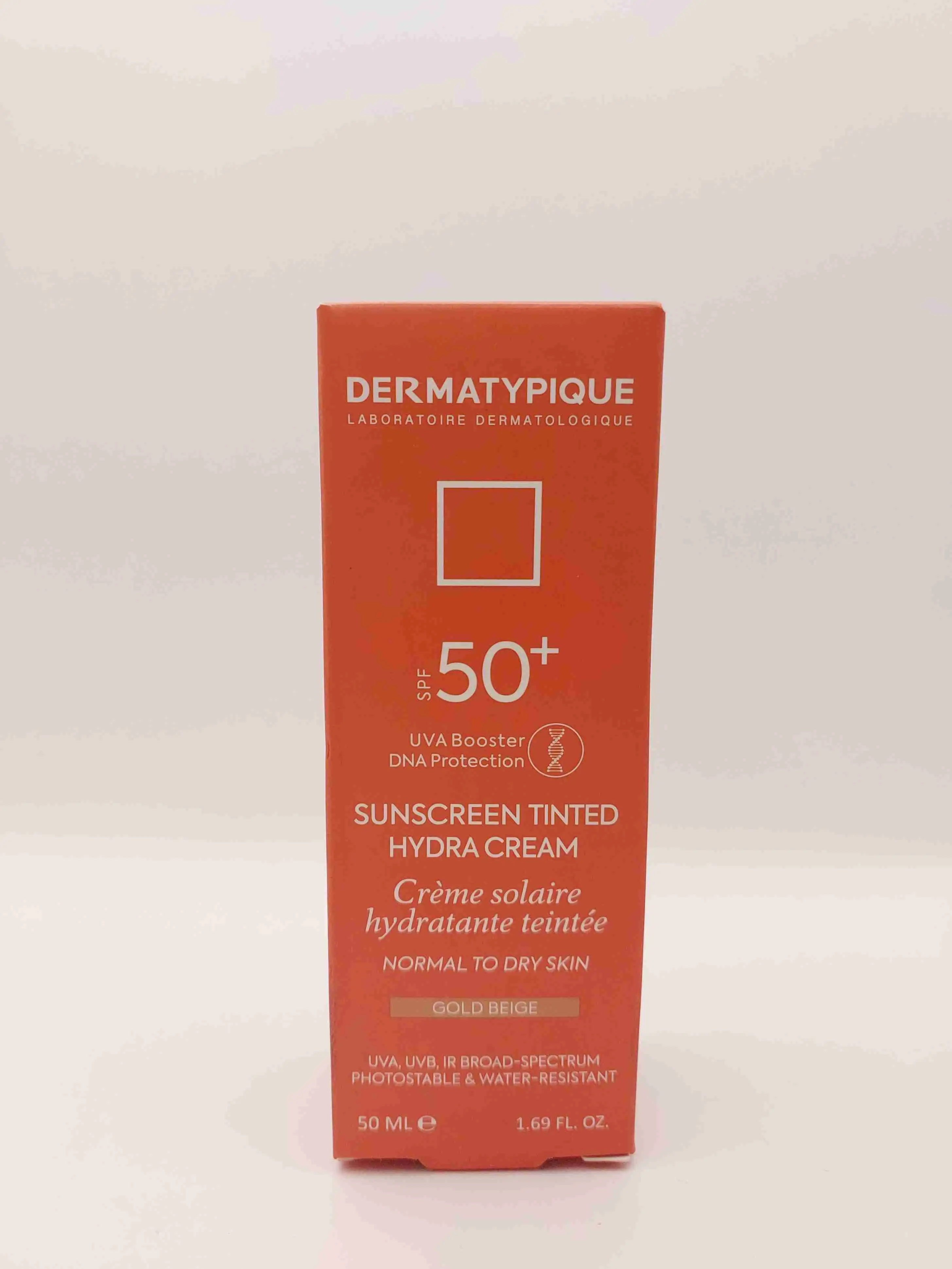 کرم ضد آفتاب رنگی ( GOLD BEIGE ) هیدرا کرم درماتیپیک 