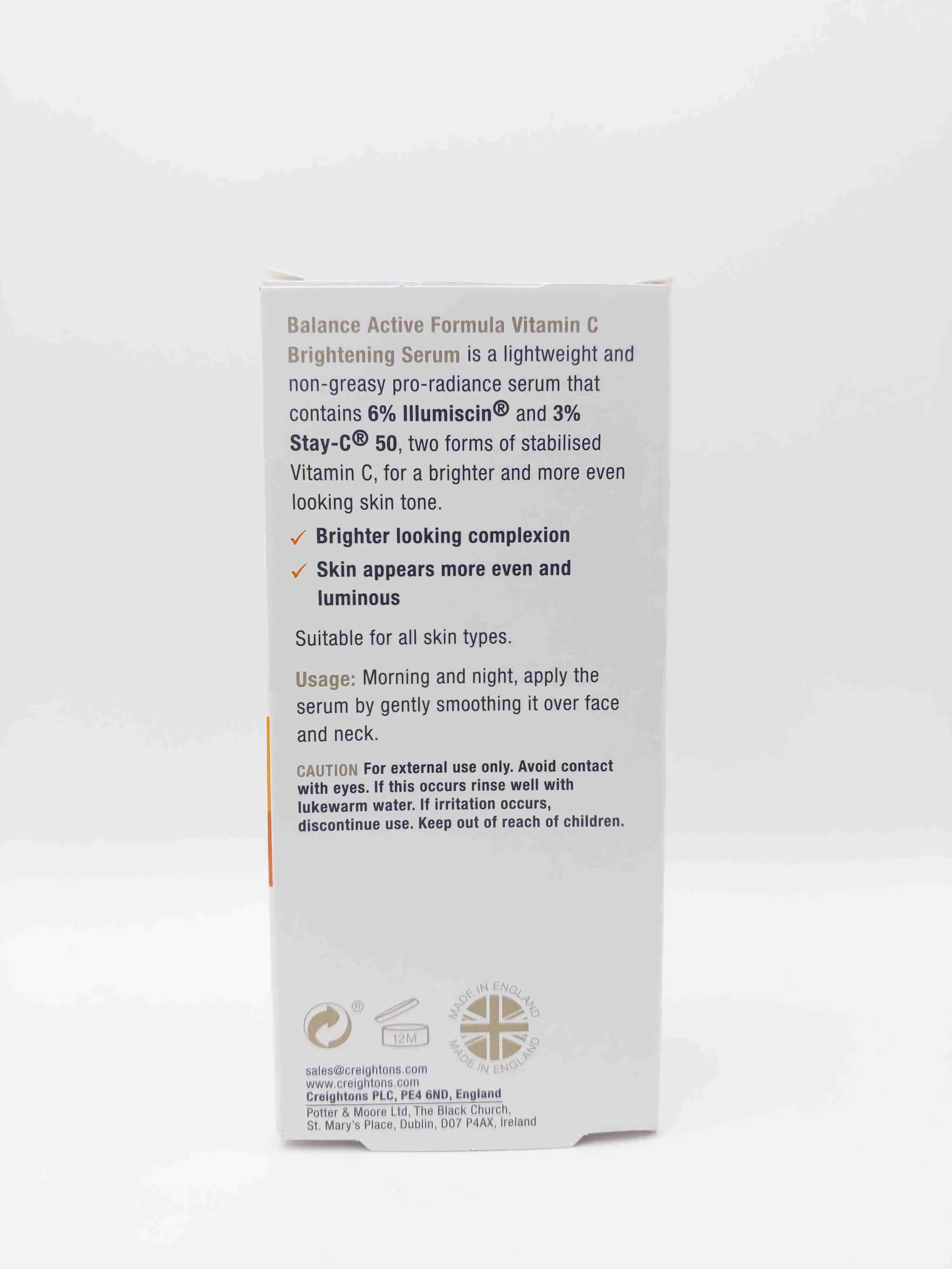 سرم روشن کننده پوست حاوی ویتامین C برند Balance