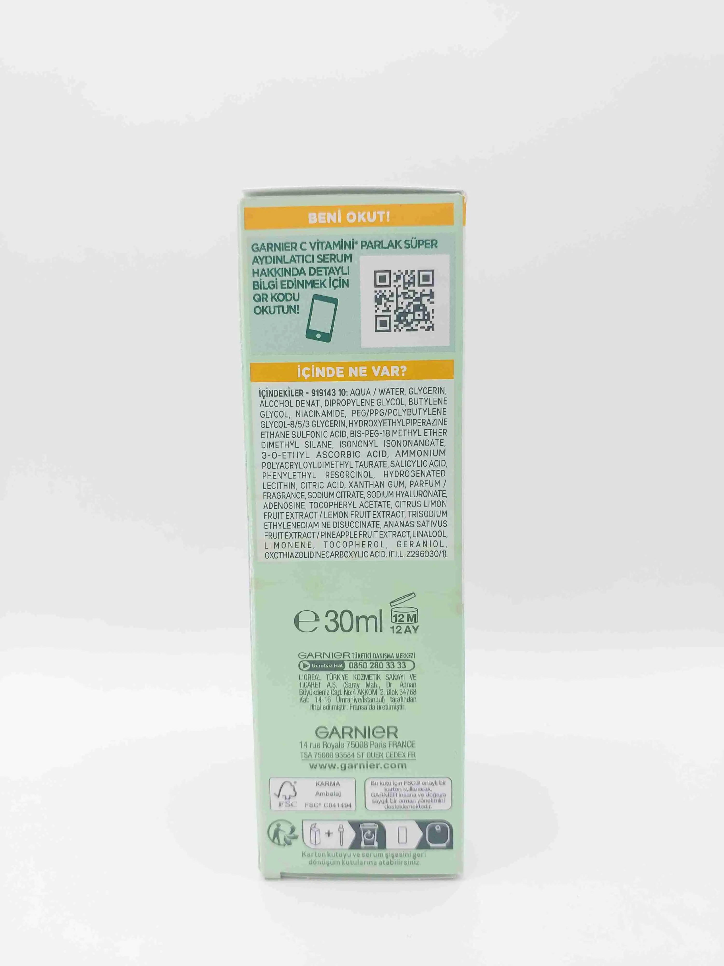 سرم روشن کننده ویتامین سی گارنیر ( GARNIER )