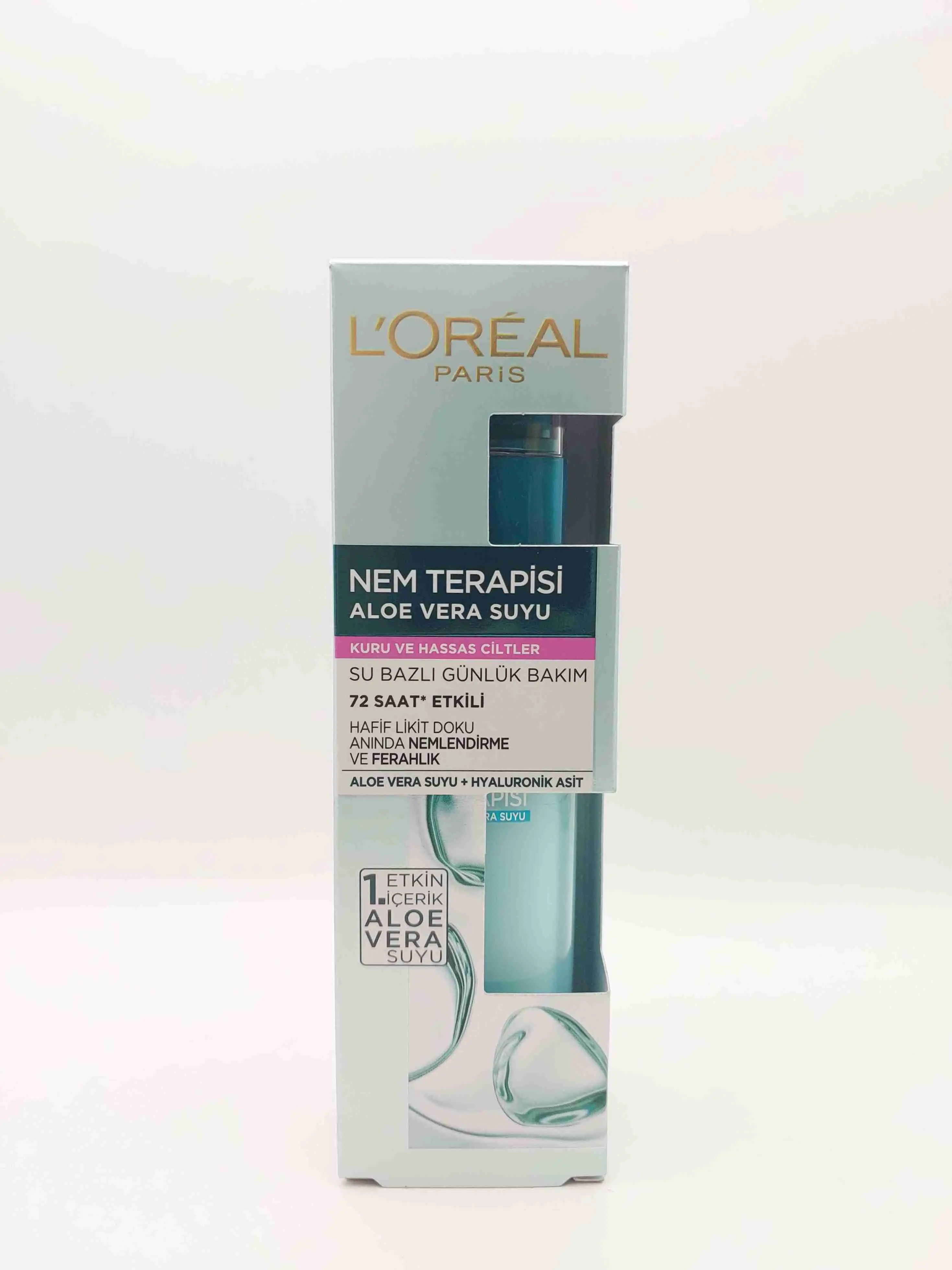 سرم آبرسان آلوئه ورا لورآل پاریس ( L'OREAL ) پوست‌های خشک و حساس 