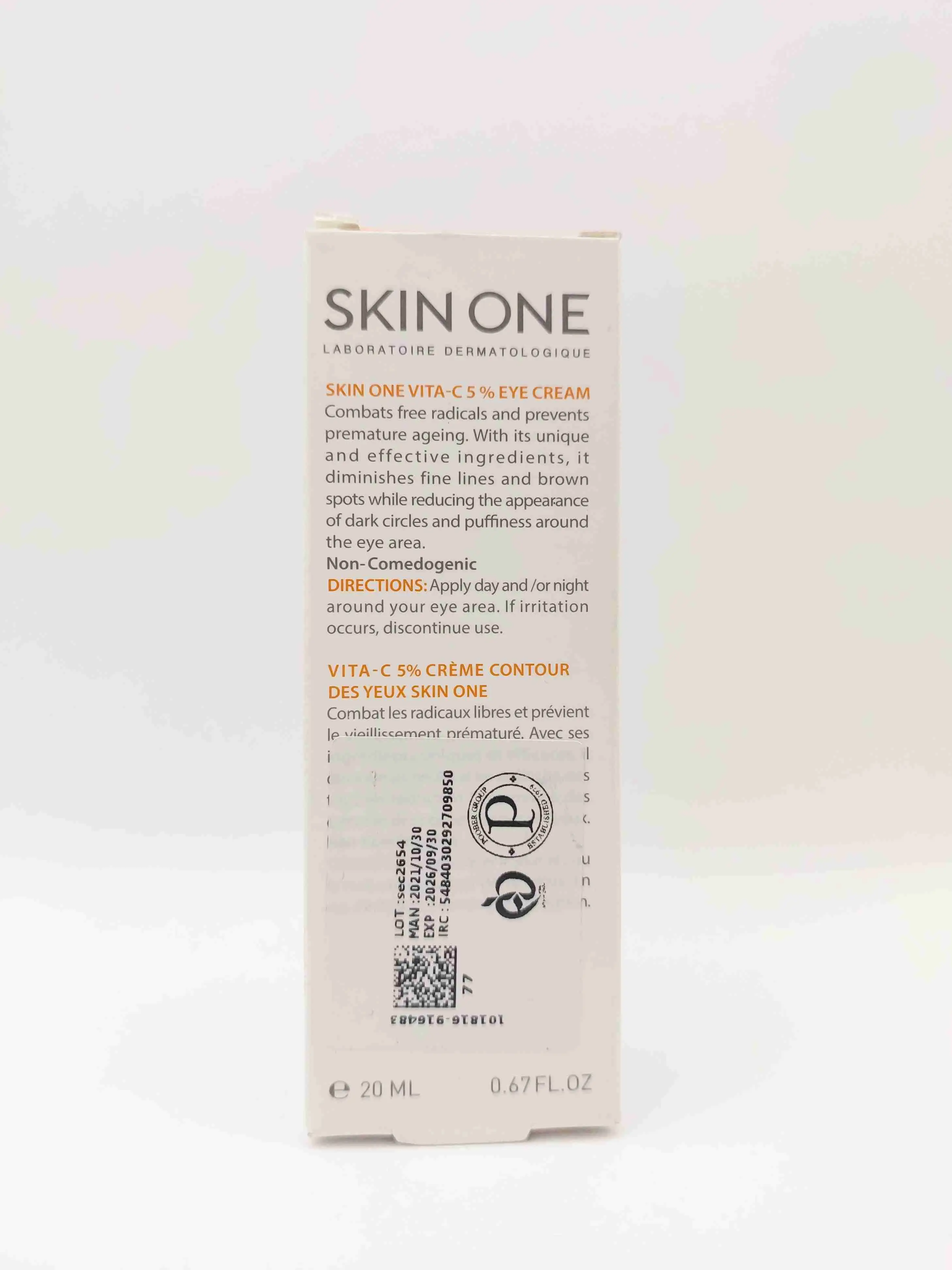 کرم دور چشم اسکین وان دارای ویتامین C 5 درصد حجم 20 میلی لیتر