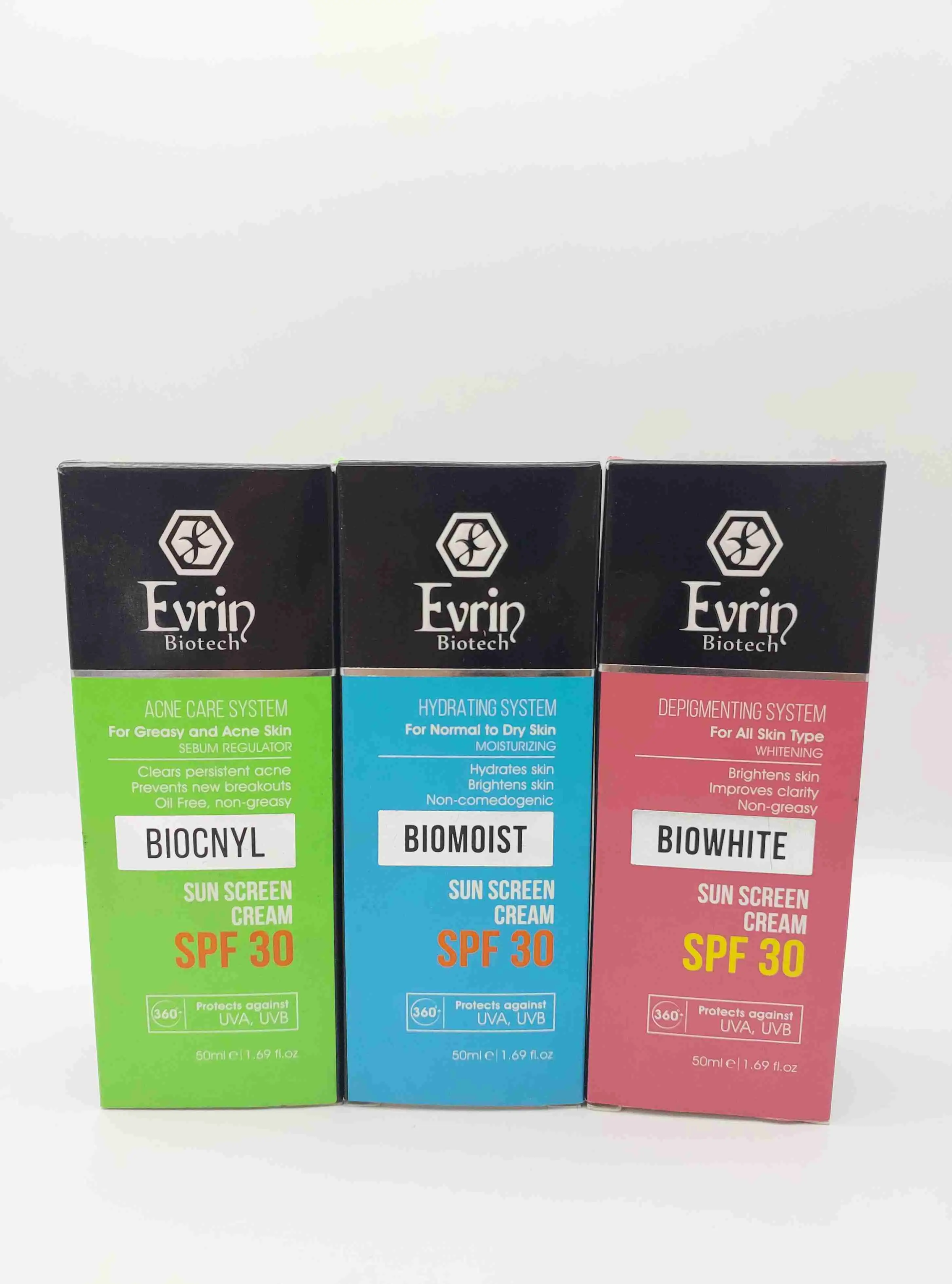 کرم ضد آفتاب بیو وایت SPF 30 روشن‌کننده پوست اورین ( Evrin )