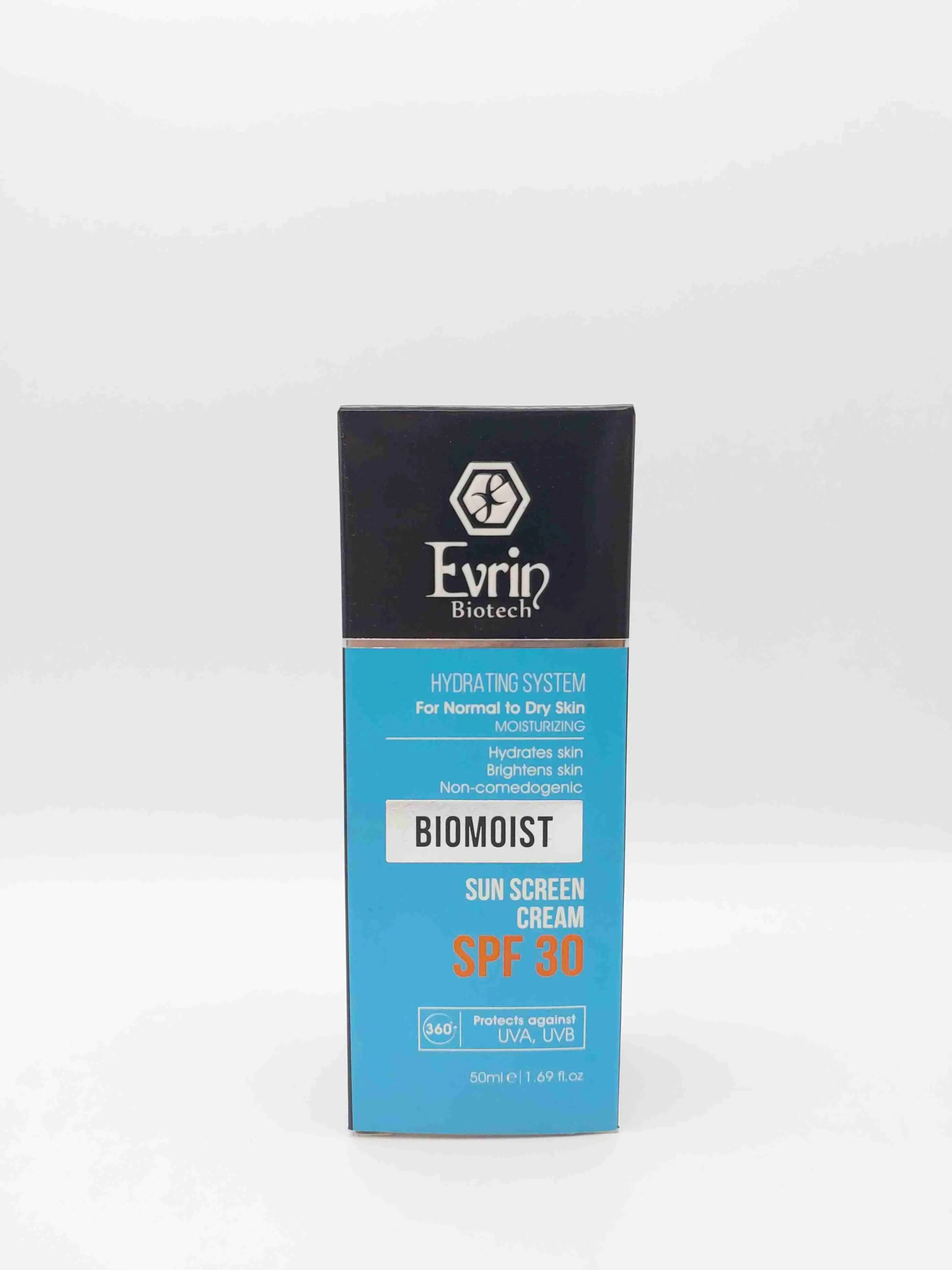 کرم ضد آفتاب بیومویست SPF 30 پوست نرمال تا خشک اورین ( Evrin )