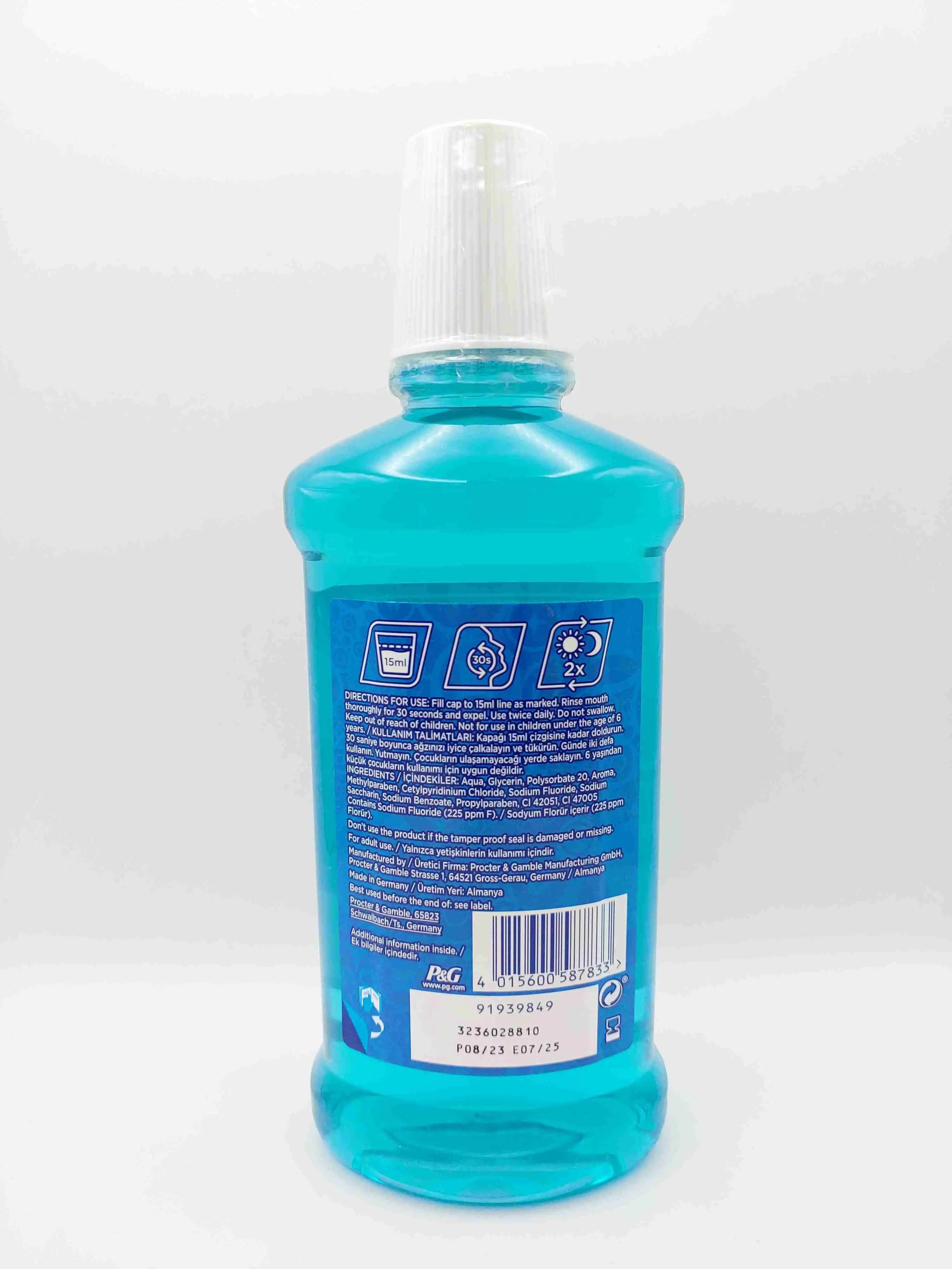 دهانشویه اورال بی 500 میلی لیتر ( ORAL-B ) 