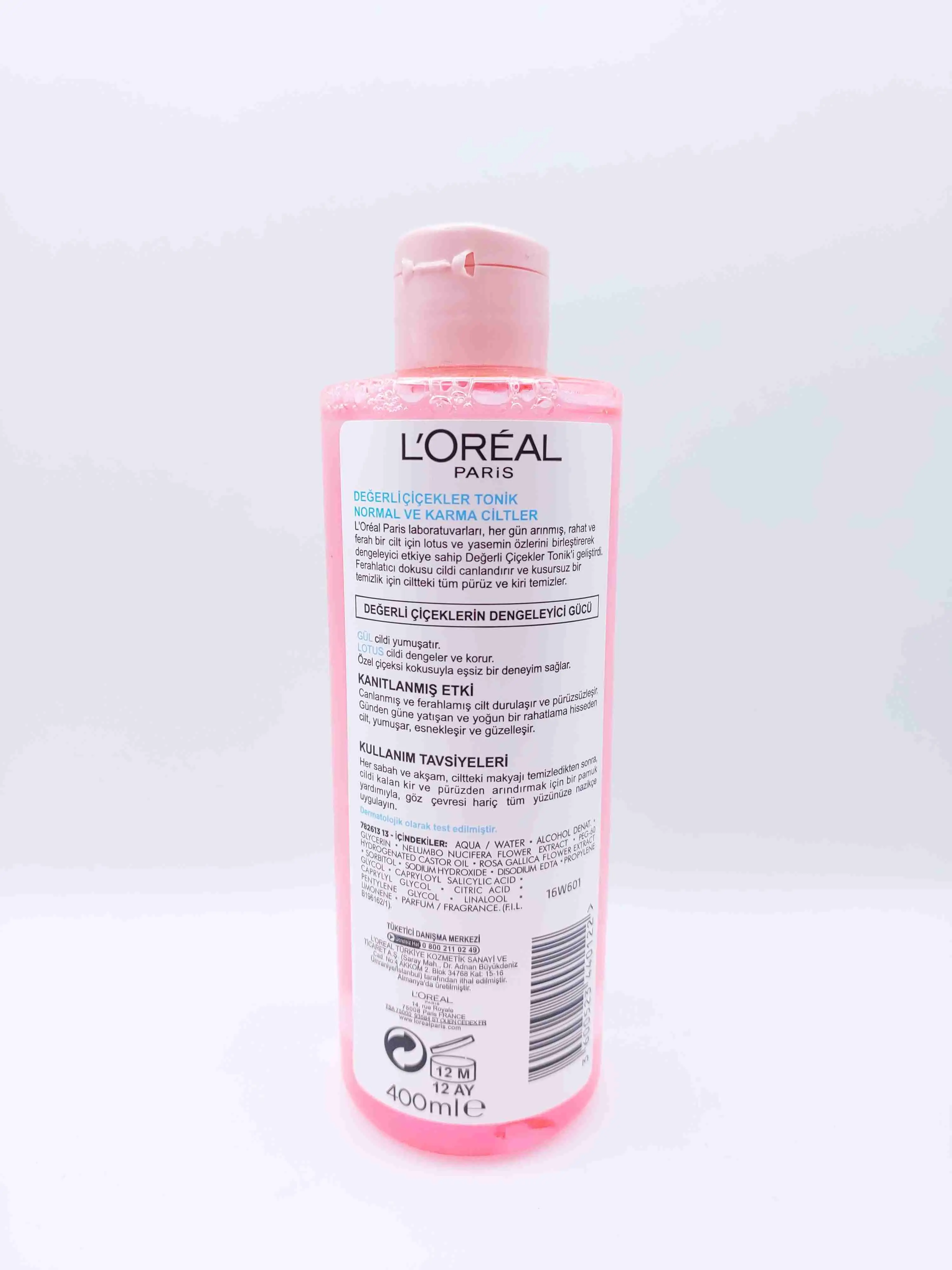 تونر پوست های نرمال و مختلط لورال ( گل های ارزشمند ) L'OREAL