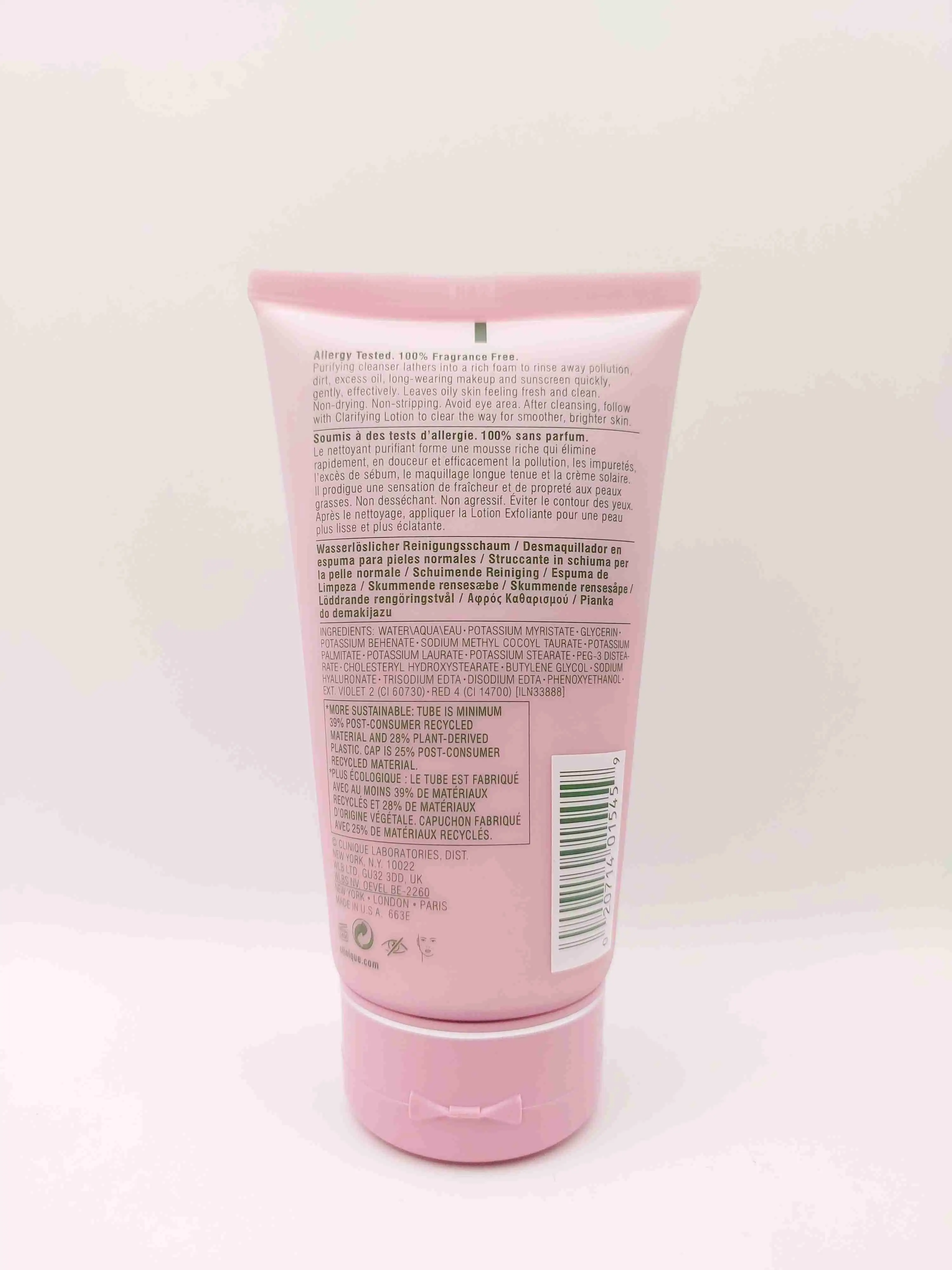 شوینده فومی آل اباوت کلین کلینیک ( CLINIQUE ) برای پوست‌های مختلط تا چرب