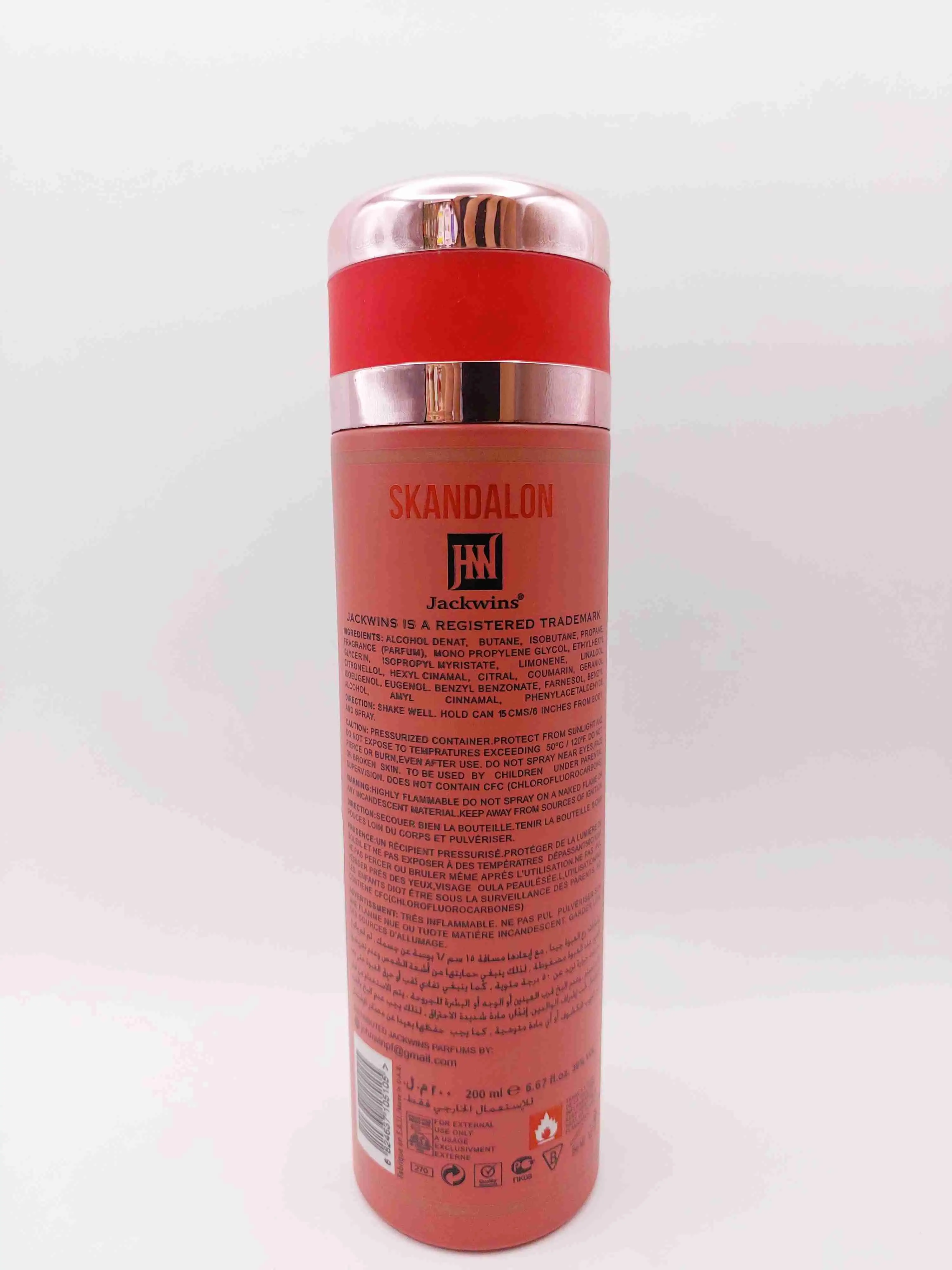 اسپری بدن زنانه اسکندالون جانوین Johnwin رایحه گرم و شیرین