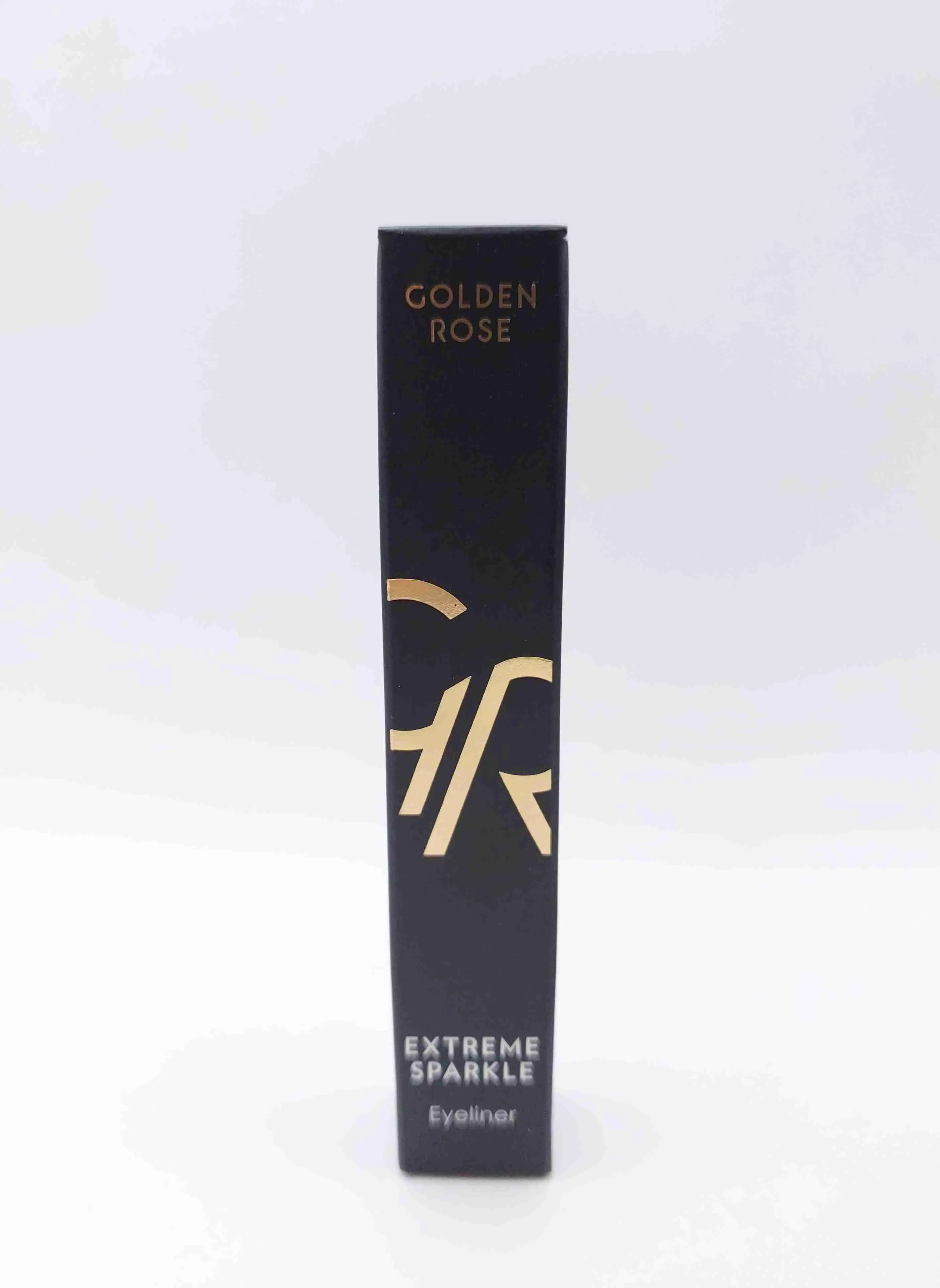 خط چشم ماژیکی کوزه ای ضد آب رنگ مشکی براق لیکوئید آیلایتر شماره 102 GOLDEN ROSE Extreme Sparkle