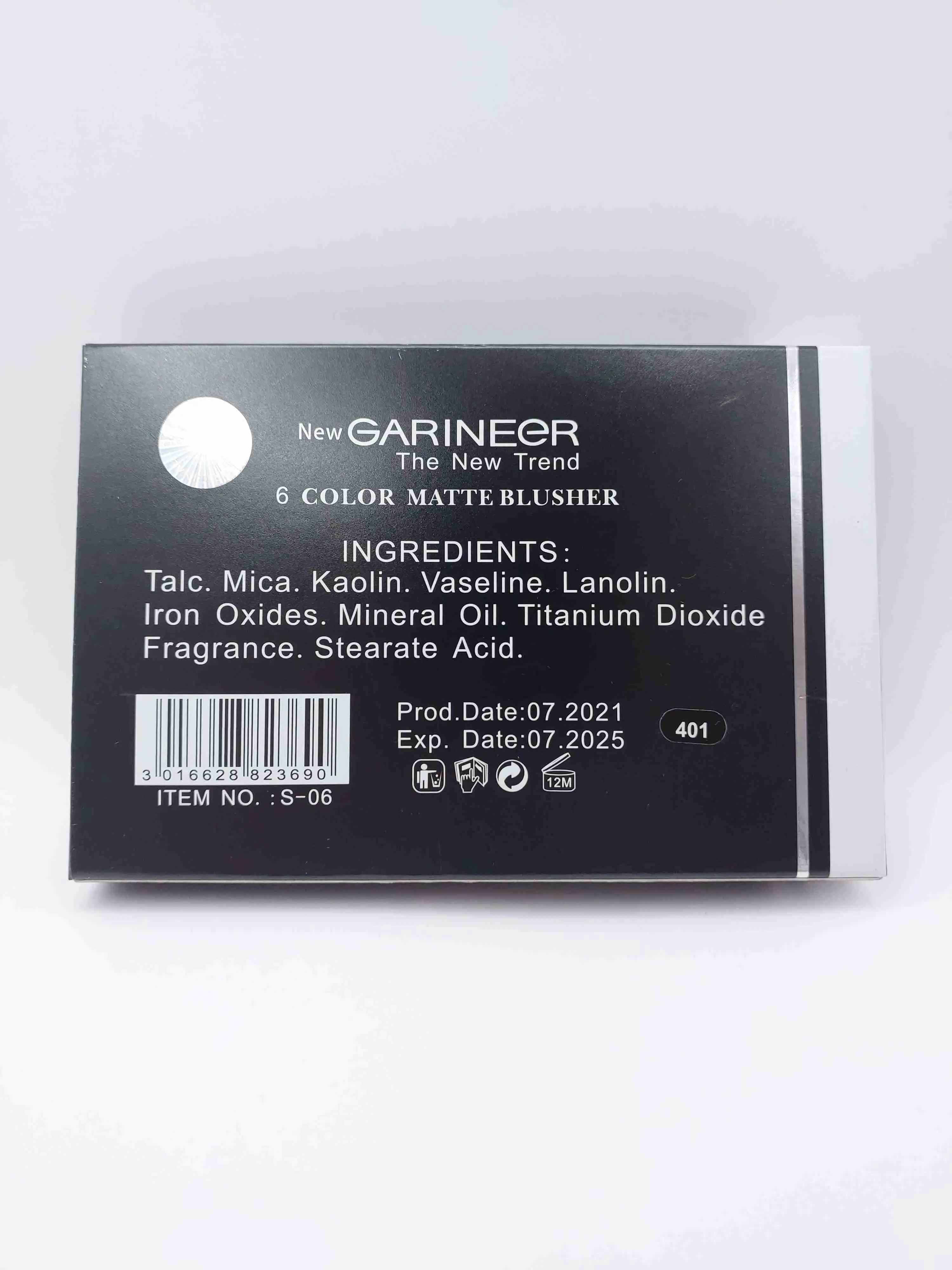 پالت رژگونه مات شماره 401 نیو گارنیر (New Garineer)