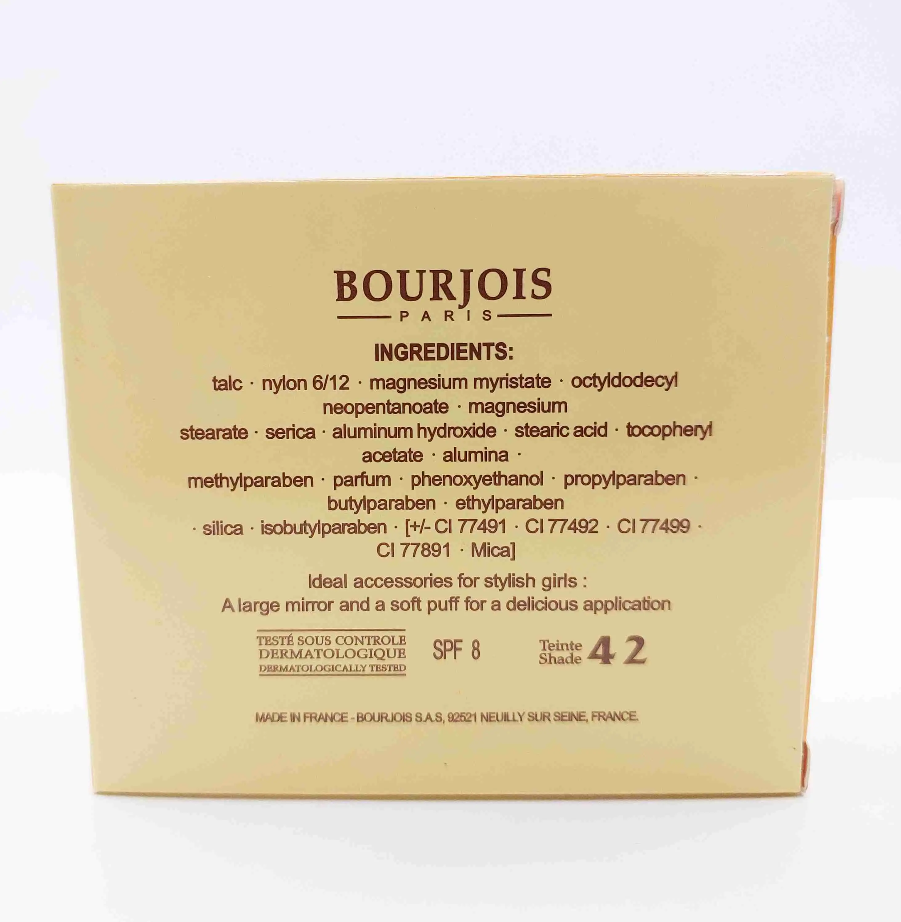 پنکیک فشرده شماره 42 بورژوا پاریس (Bourjois Paris)